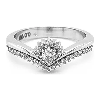 Prsten Zlatý Prsten s Diamanty 2010951