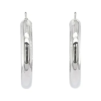 Náušnice Kruhové Náušnice z Bílého Zlata 7121724