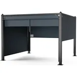 Blumfeldt Pantheon Cortina altán 3x3 m, odolný vůči povětrnostním vlivům, hliník, prášková barva, rolety 218761362