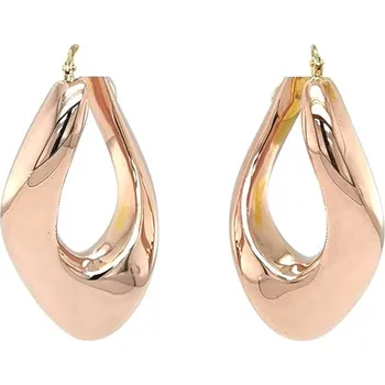 Náušnice Kruhové Náušnice z Růžového Zlata 7120919