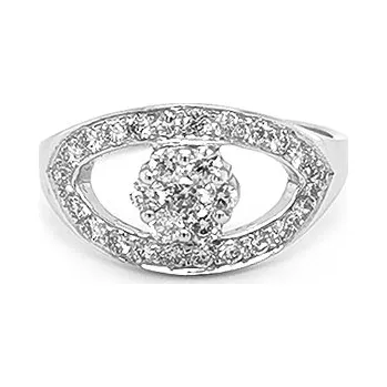 Prsten Zlatý Prsten s Diamanty 2010794