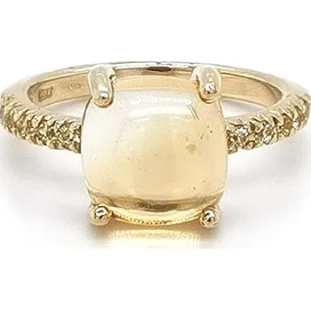 Prsten Zlatý Prsten s Citrínem 7130143