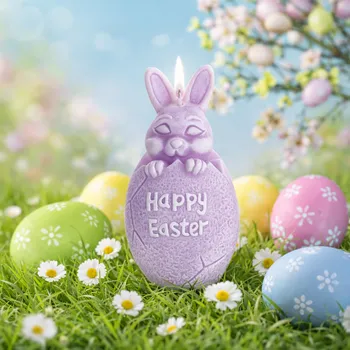 Svíčka Vonná svíčka velikonoční zajíček s Diodou 140 mm