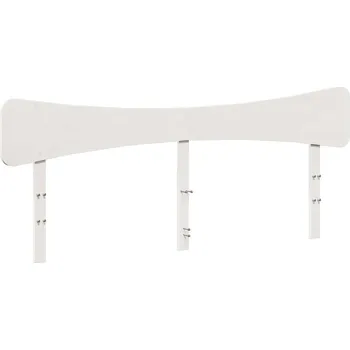 Čelo postele, bílé, 180 cm, masivní borovicové dřevo