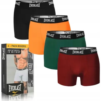 Pánské oblečení Everlast Pánské boxerky EV004 Mix Barev Bavlna 4 kusy Velikost XL