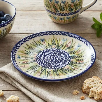 Talíř Dezertní talíř Moja Faktoria 17 cm - dek. D - Modřenec mix