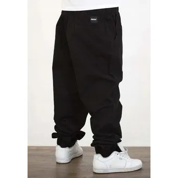Pánské kalhoty Pánské černé látkové kalhoty PROSTO jogger Baggy Slate XL