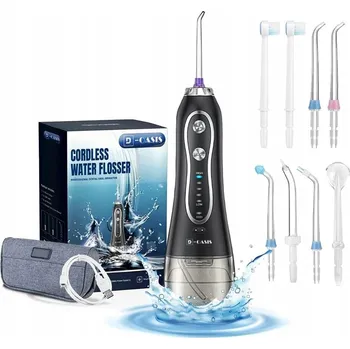 ZUBNÍ IRIGÁTOR BEZDRÁTOVÝ 5 REŽIMŮ POUZDRO 5 NÁSTAVCŮ