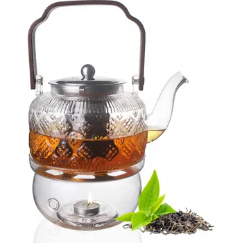 Konvice na čaj Konvice na čaj + Ohřívač, Spařovač, Čajová konvička, Set na čaj 1L