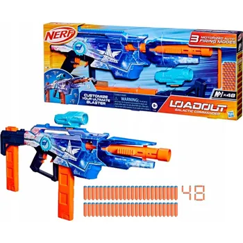 Dětská zbraň Automatický Puška NERF Blaster Loadout + 48 šipek, vícebarevný