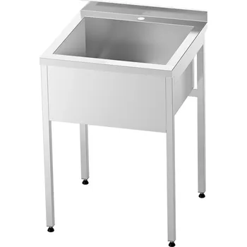 Nerezový dřez Nerezový dřez svařovaný 60x60x85cm, (dřez 51x46x30cm)