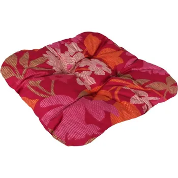 Podsedák NOVINKA 2026 ! PODSEDÁKY NA ŽIDLE - KVĚTY - ČERVENÉ 40x40 cm