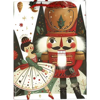 Dárková taška Dárková taška velká A4 VÁNOČNÍ 26X32X10 ROZETTE VZ 1