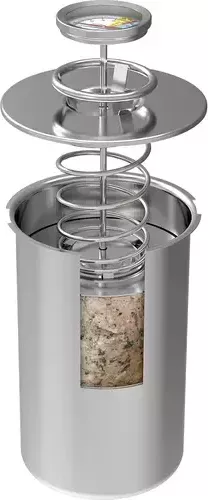 Šunkovar 1,5 kg - sada - nerezový šunkovar s teploměrem a sáčky na šunku