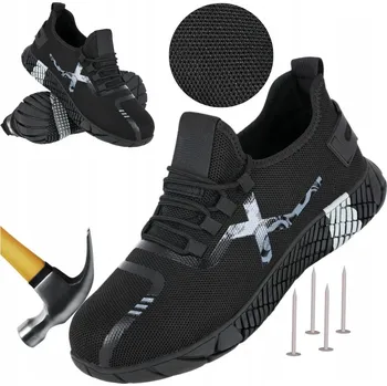 Pracovní obuv Pánské pracovní boty nazouvací Prodyšné s ocelovou špičkou Proti propíchnutí Lehké Velikost 39