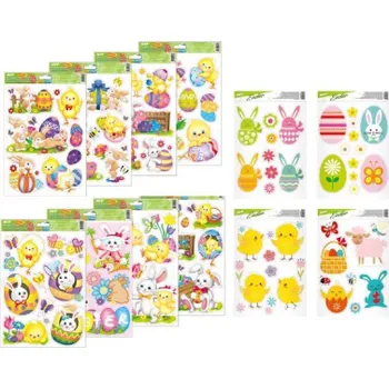 Okenní dekorace Okenní fólie Velikonoce - 20 x 30 cm / mix