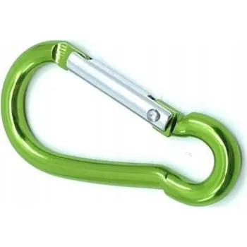 Karabina hliníková 6 x 60mm, zelená / balení 1 ks