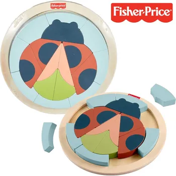 Dětské zboží Fisher-Price Dřevěná vkládačka beruška