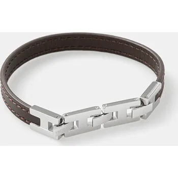 Náramek Kožený náramek Trussardi T-LEATHER TJAXZ02 hnědá 89X, vel. ONE SIZE