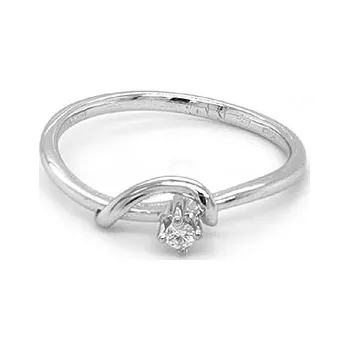 Prsten Zlatý Prsten s Diamantem 2010224