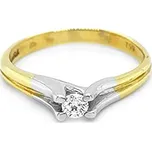 Zlatý Zásnubní Prsten s Diamantem 2011099