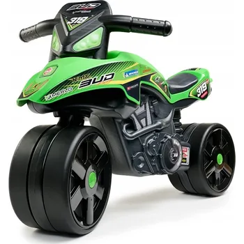 Dětské vozidlo FALK Racing Odrážedlo -on zelená motorková široká kola od 1 roku
