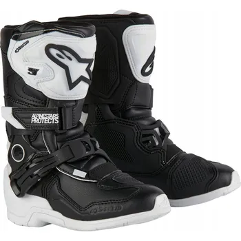 Moto obuv Dětské boty Alpinestars Tech 3s Kid černo-bílé, velikost 12 - 30,5