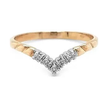 Prsten Zlatý Prsten s Diamanty 2010170