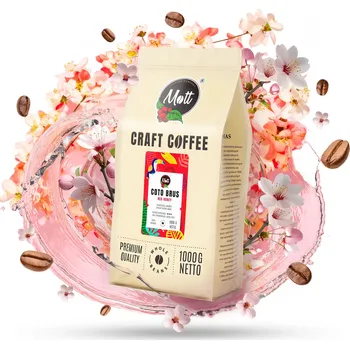 Káva Káva zrnková Arabica Mott Coffee Coto Brus Red Honey 1000 g