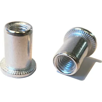 Matice Al-PH-M10/12 1,0-3,5 fasty hliník nýtovací matice s plochou hlavou - otevřená hladká