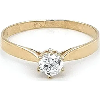 Prsten Zlatý Zásnubní Prsten se Zirkonem 7130792