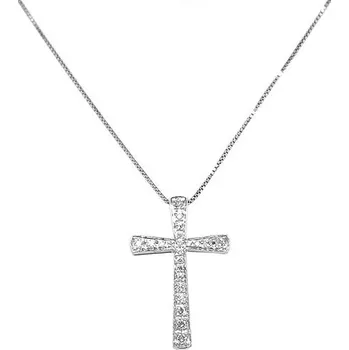 Přívěsek Zlatý Přívěsek Kříž s Diamanty 2050381