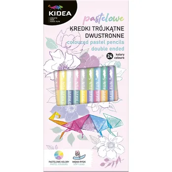 Kresba Pastelky Trojúhelníkové Pastelky 12/24 Kidea 7258