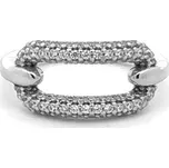 Prsten z Bílého Zlata se Zirkony 7131776