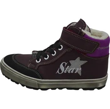 Dívčí zimní obuv Obuv zimní dětská JONAP J028 vínová (Dětská zimní obuv)