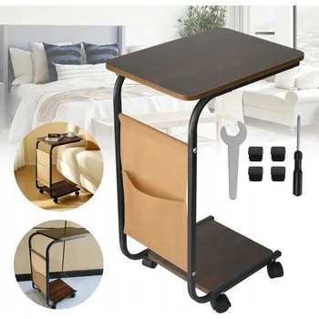 Konferenční stolek ODKLÁDACÍ STOLEK K POHOVCE VE TVARU PÍSMENE C STOLEK DO OBÝVACÍHO POKOJE LOŽNICE