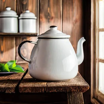 Konvice na čaj Čajová konvice / Smaltovaná konvice OLKUSKIE WYROBY EMALIOWANE 1,4 l