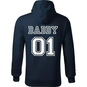 Pánská mikina Family Team-táta - Mikina pánská Cape s kapucí - 5XL ( Námořní modrá (téměř černá) )