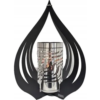 Smuteční dekorace Hřbitovní Svíčka 40 cm na skleněný hrob na hřbitov Velká zlatá lampa