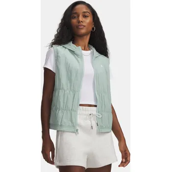 Dámská vesta Under Armour Dámská vesta UA Rival Woven Ruched Vest 6009679-477 Modrá SM