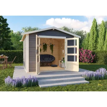 Zahradní domek dřevěný domek KARIBU TALKAU 6 (83339) terragrau