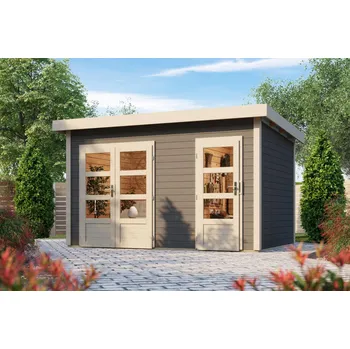 Zahradní domek dřevěný domek KARIBU TINTRUP (83140) terragrau