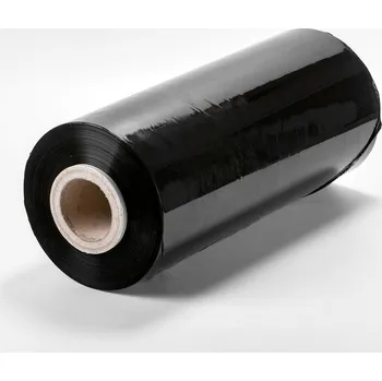 Obalový materiál Strojní stretch fólie, prodej po kg (16,5kg netto), 50cm, 23my, černá, 10ks