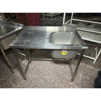 Nerezový dřez Nerezový stůl s dřezem vpravo a prac. plochou 100x60x85cm