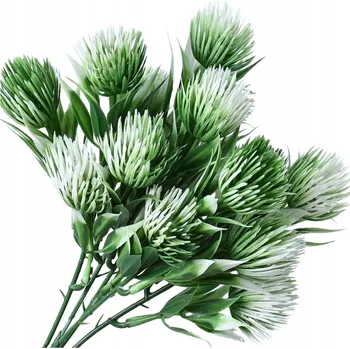 umělá květina Umělé Květiny Větvička dekorativní doplněk k kytici Bodlák