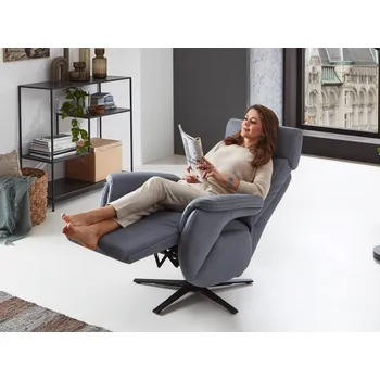 Křeslo LAVA LIVING relaxační polohovací křeslo s funkcí 3- motorovou kardiováhou a asistencí vstávání