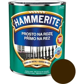 barva na kov AkzoNobel Hammerite Přímo na rez matný 0,25 l, hnědá