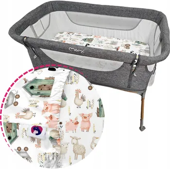 Prostěradlo PROSTĚRADLO S GUMOU PRO PŘISTÝLKU MoMi Smart Bed - bavlna, různé vzory