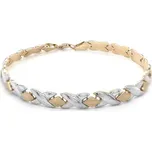 Zlatý Náramek z Kombinovaného Zlata 7010198