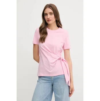 Pánské tričko Bavlněné tričko Tommy Hilfiger WW0WW44559 růžová 30X, vel. S